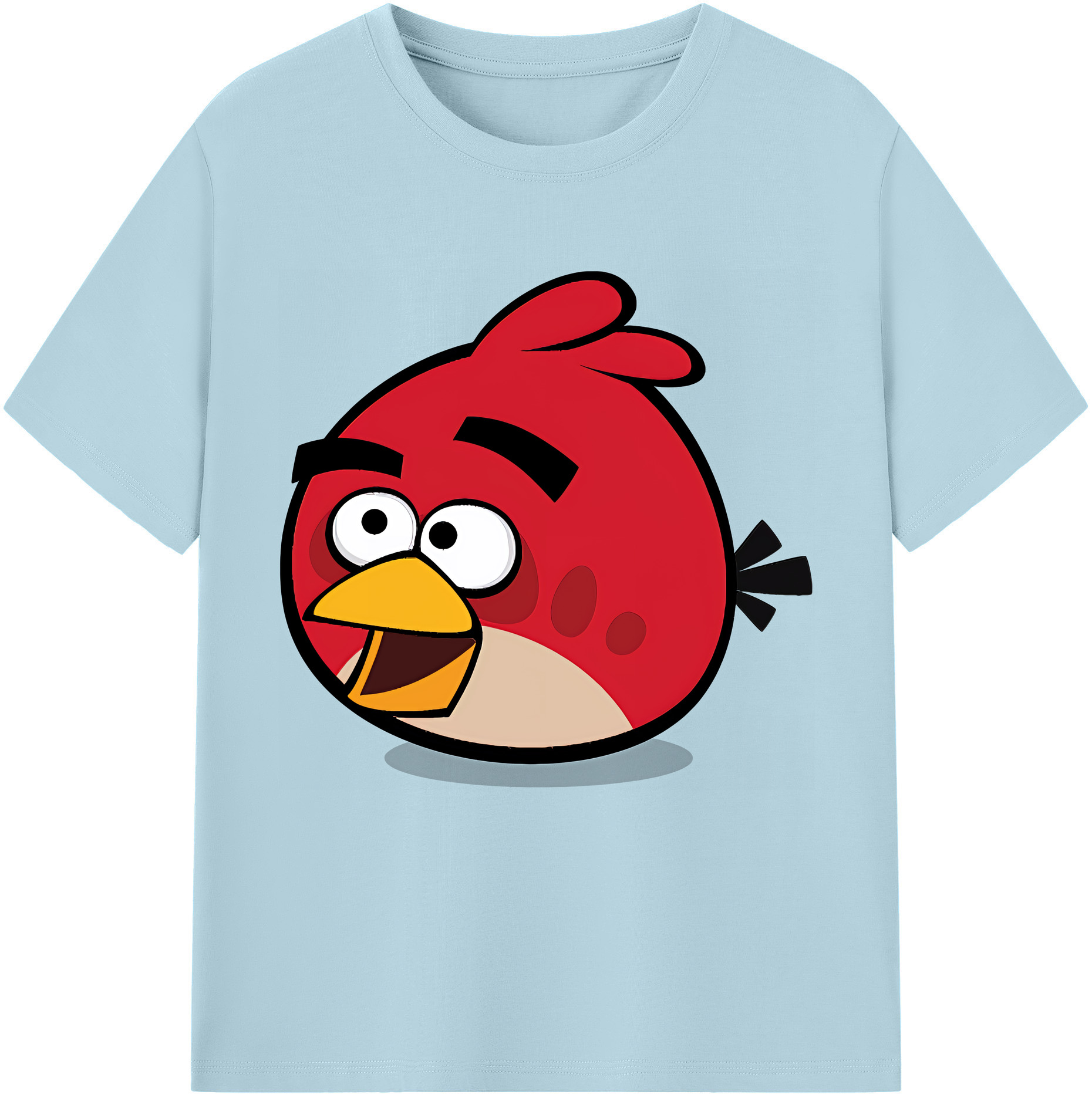（画像用） Angry Birds アングリーバード 綿100％半袖Tシャツ（フロントプリント）